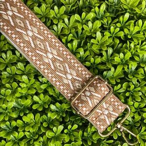 Bohemian Patterned Strap, Crossbody Strap